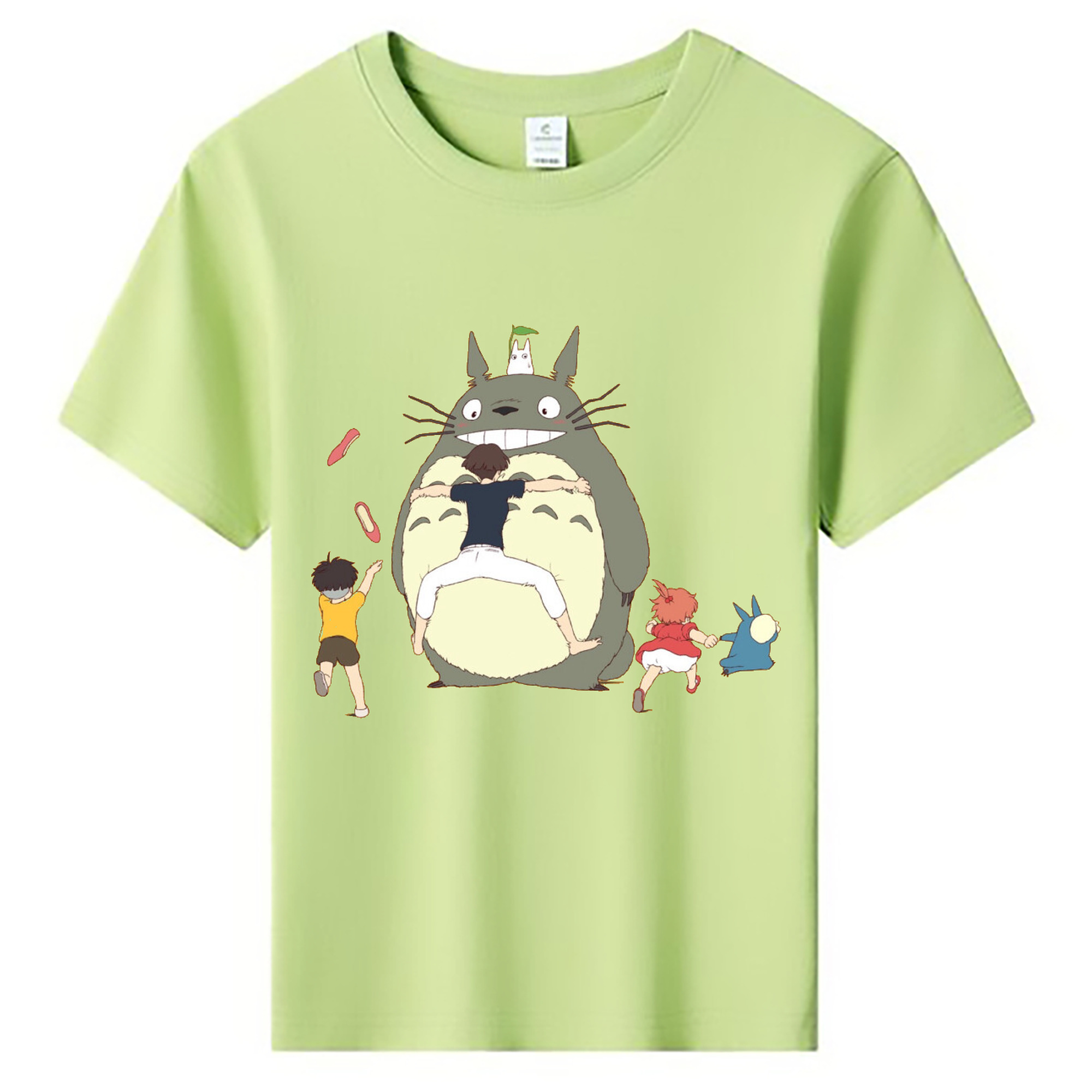（画像用） となりのトトロ 草壁メイ 草壁サツキ My Neighbor Totoro Satsuki Kusakabe Mei Kusakabe 綿100％キッズTシャツ（フロントプリント）